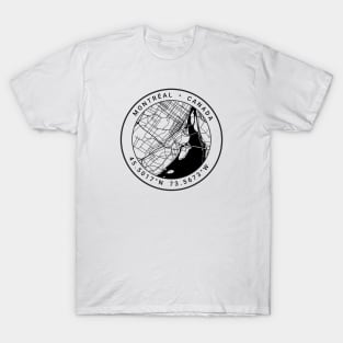 Montreal Map T-Shirt